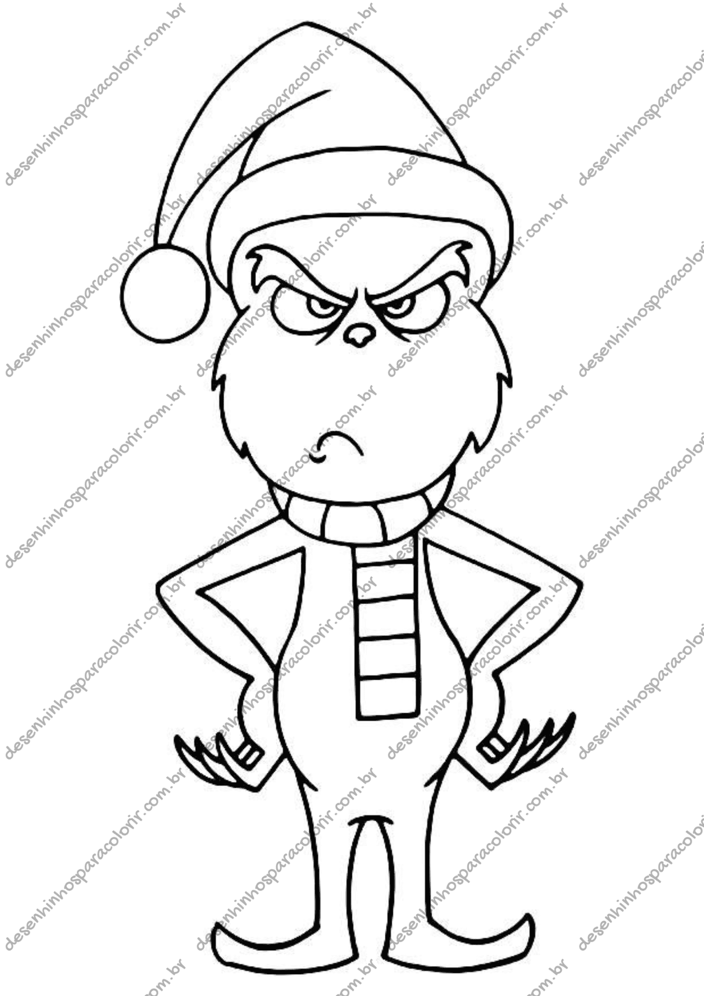 grinch para pintar