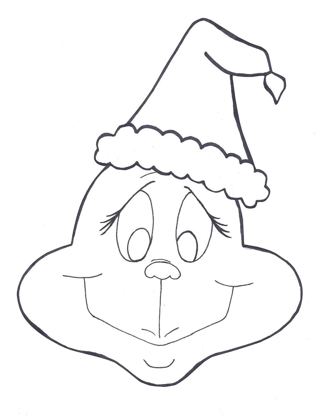 grinch desenho para colorir grátis