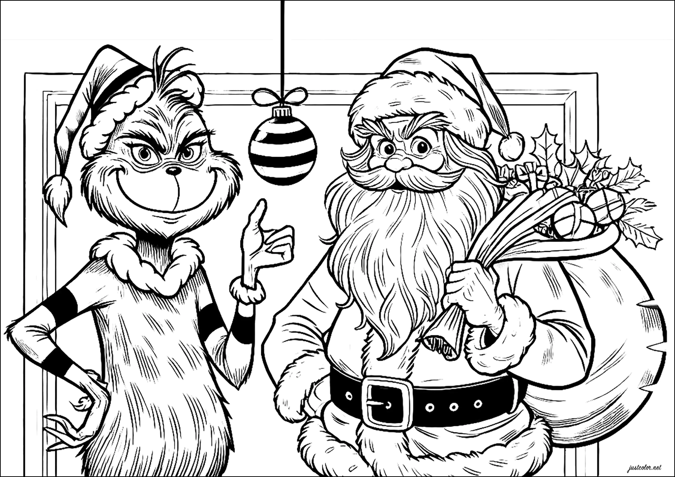desenhos do grinch e max para colorir