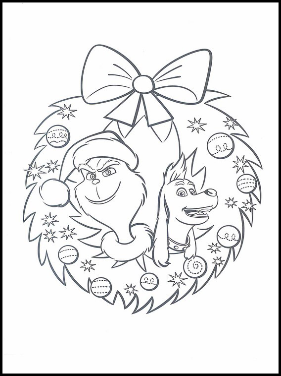 grinch filme para colorir