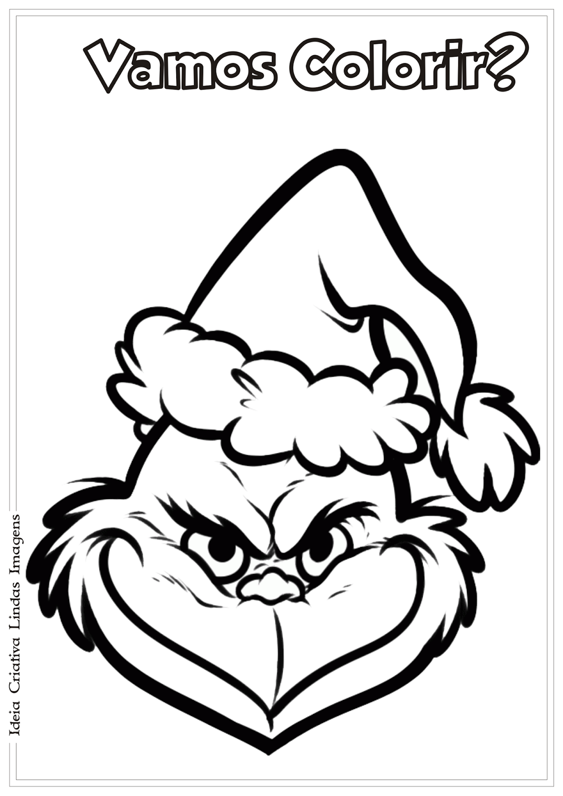 grinch pdf para colorir