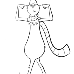 desenho do grinch simples