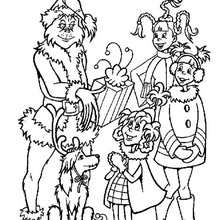 grinch desenho moderno para colorir