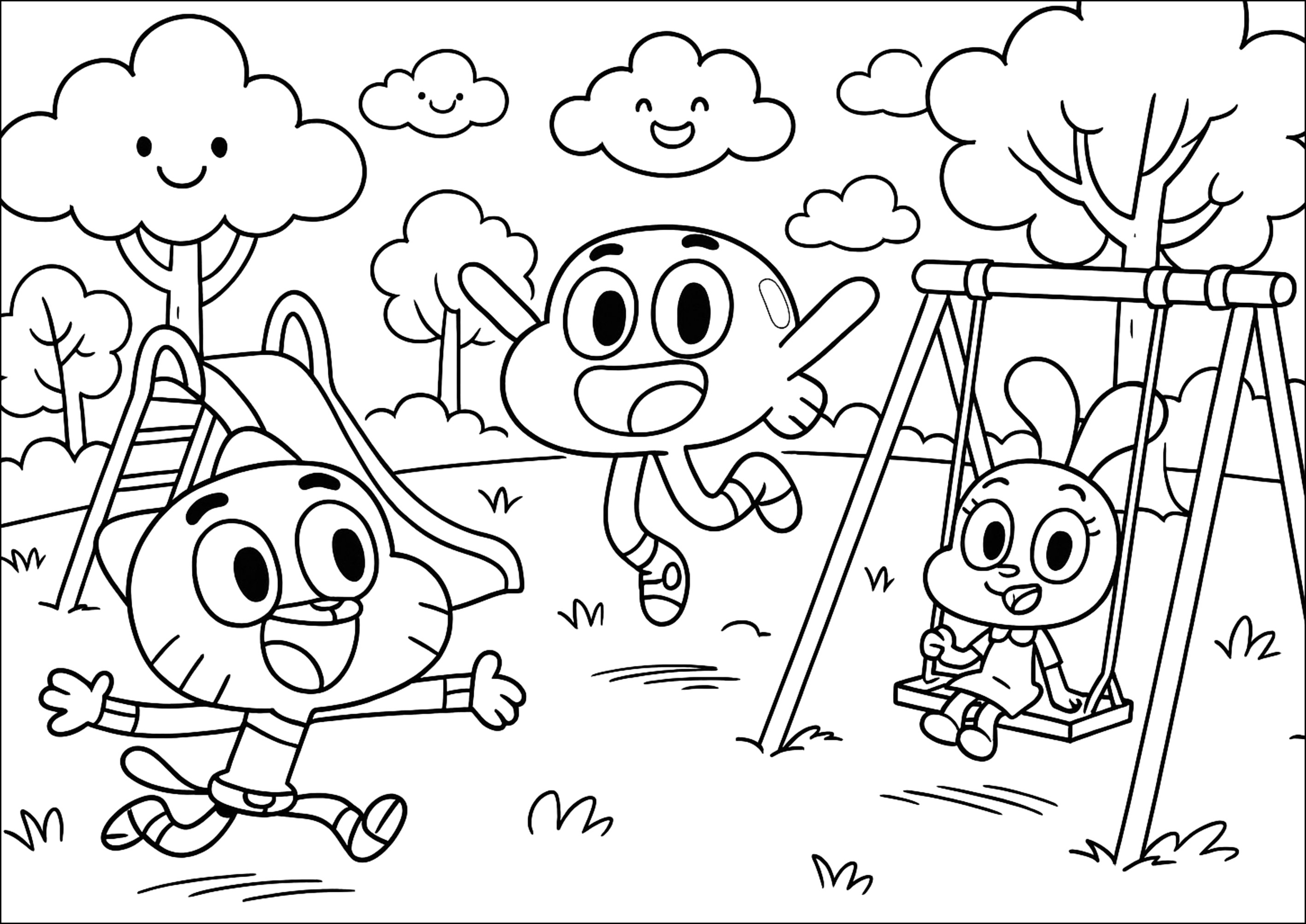 gumball e darwin desenhos