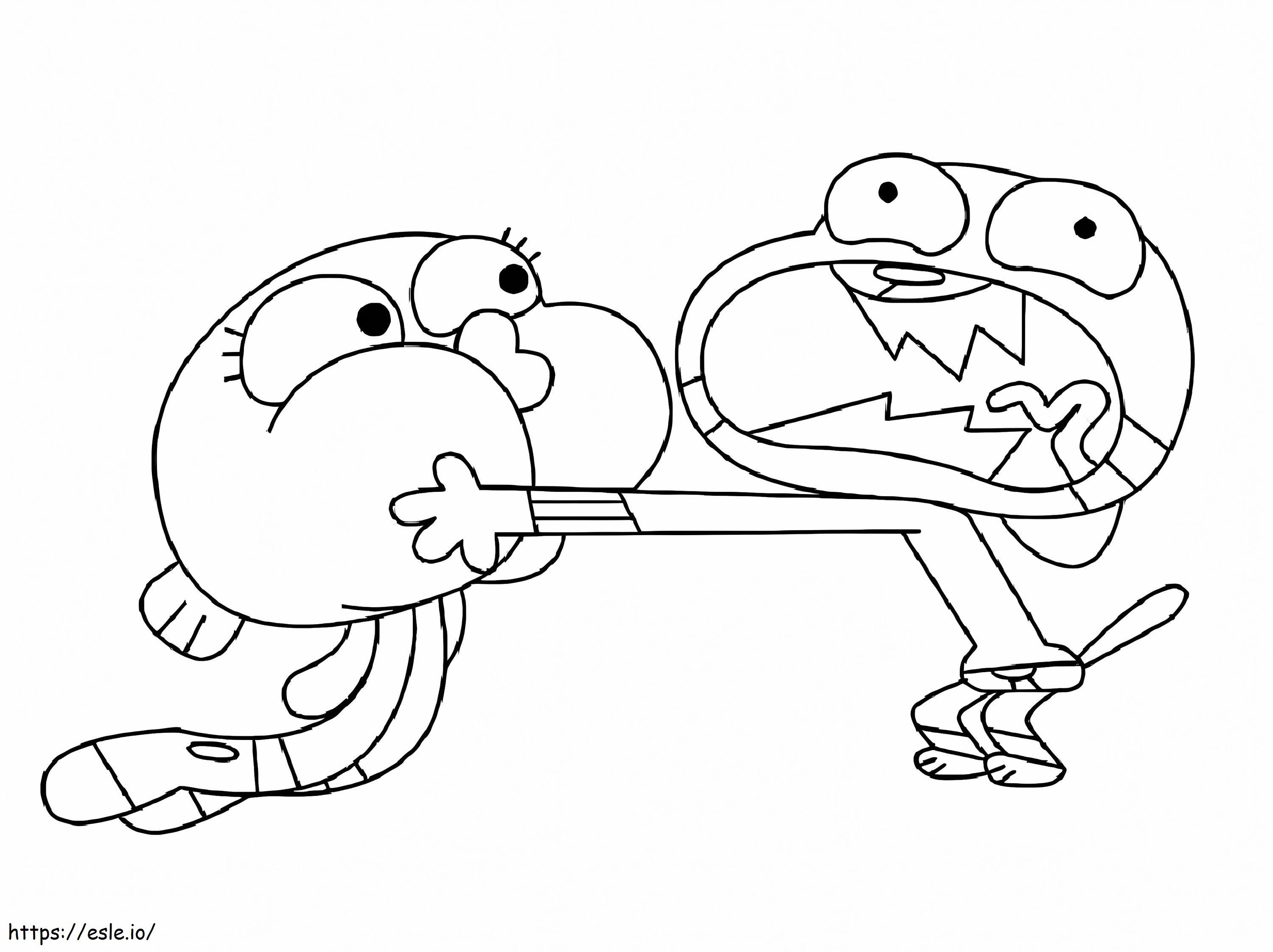 incrível mundo de gumball colorir