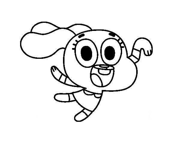pintar personagens gumball