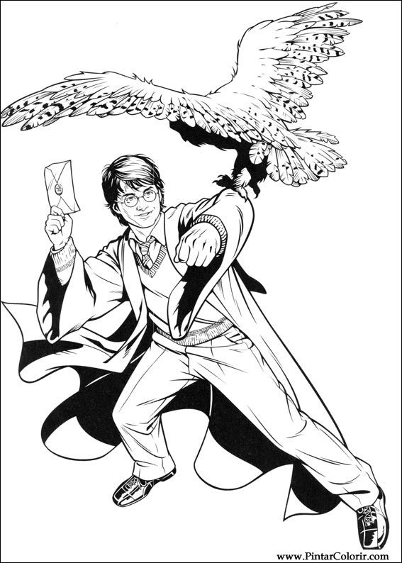 harry potter lufa-lufa para colorir