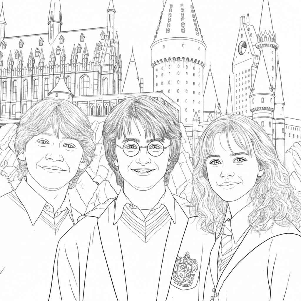 harry potter corvinal para colorir