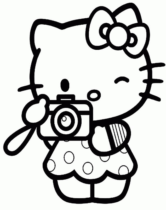 hello kitty e amigos para colorir