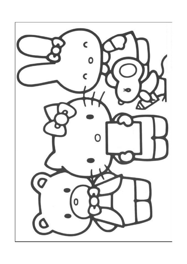 atividade de colorir hello kitty