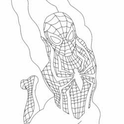 desenho homem aranha para imprimir