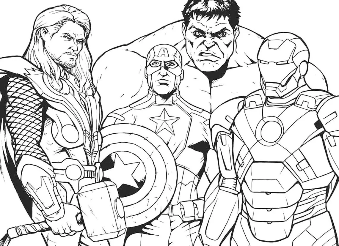 vingadores para colorir homem de ferro