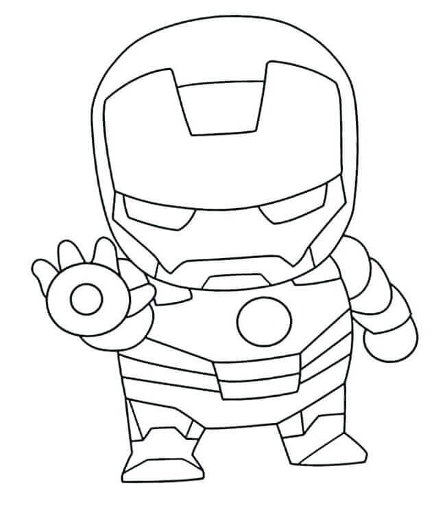 homem de ferro para colorir e imprimir
