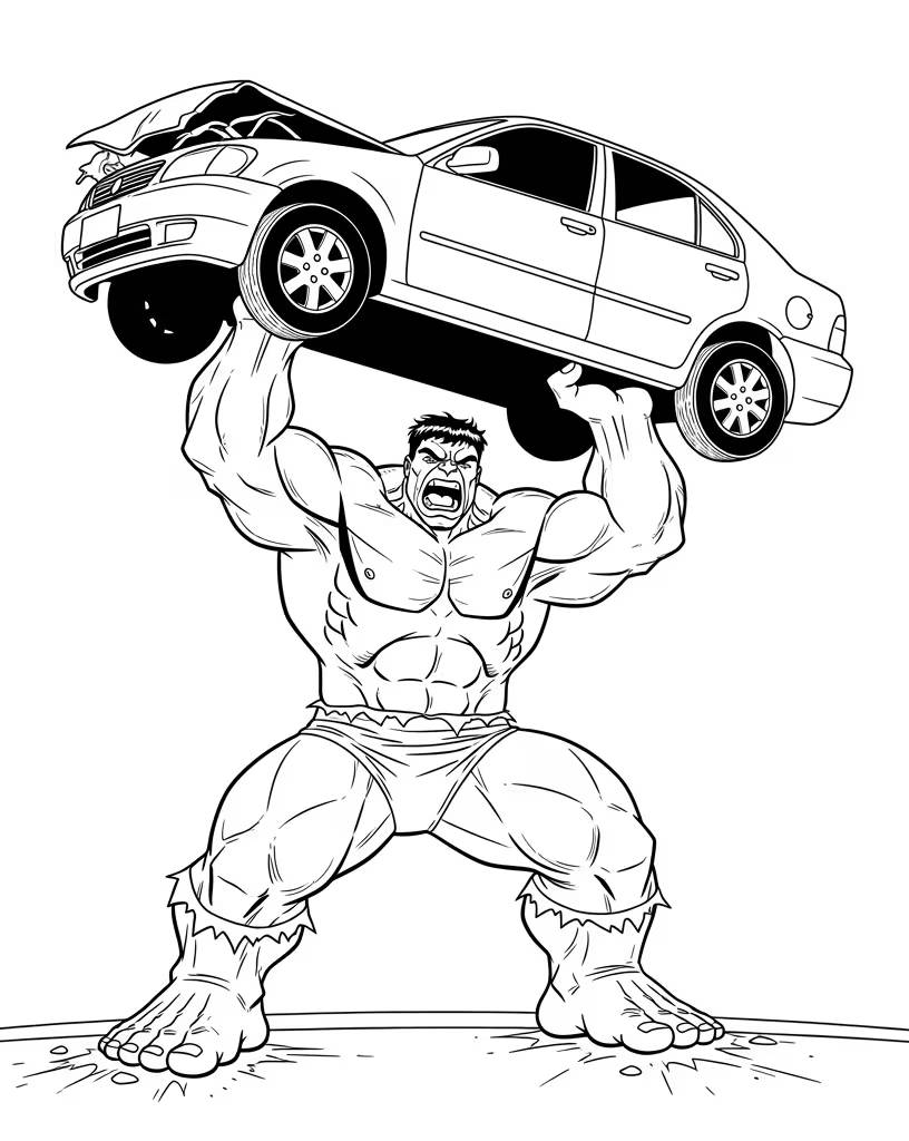 hulk desenho para colorir grátis
