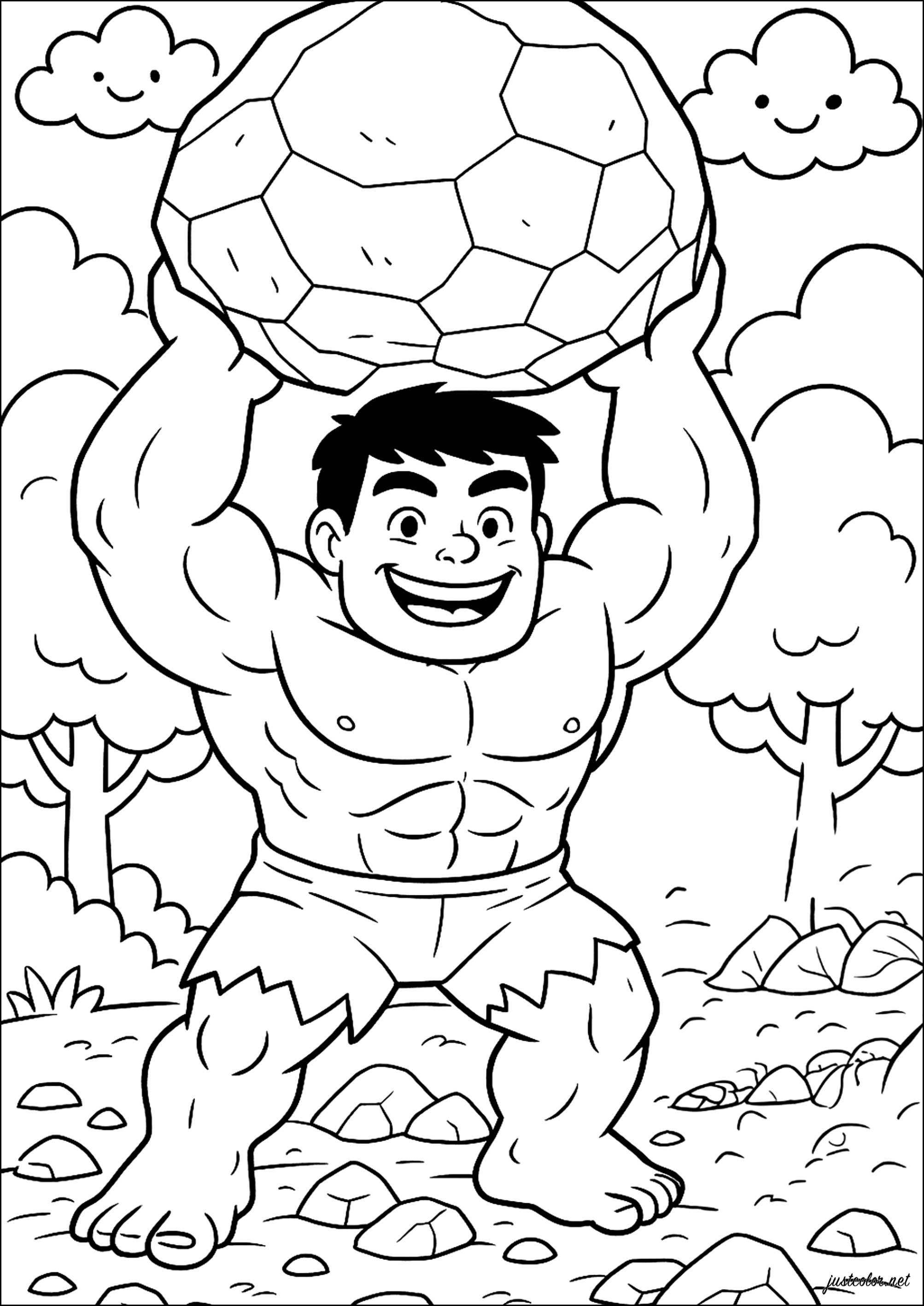 desenho hulk para imprimir