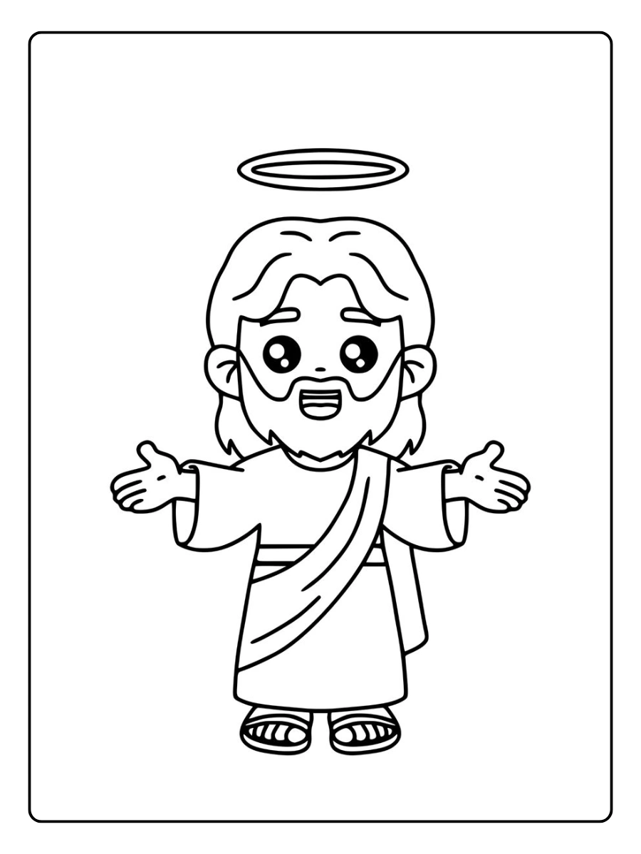 colorir Jesus Cristo