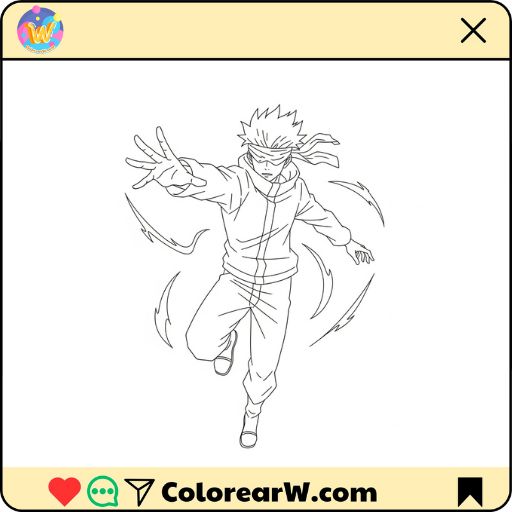 desenhos jujutsu kaisen para imprimir