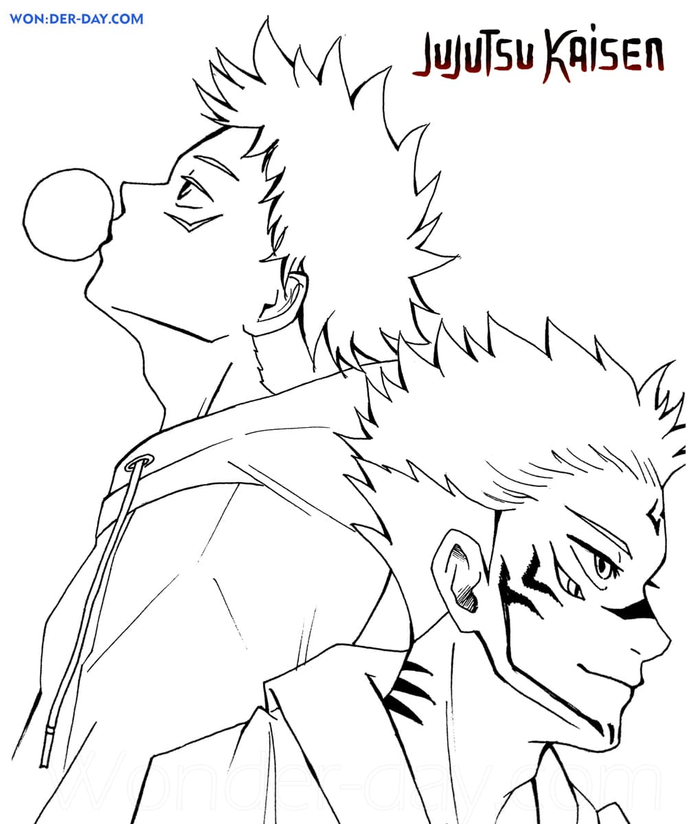 satoru gojo para colorir