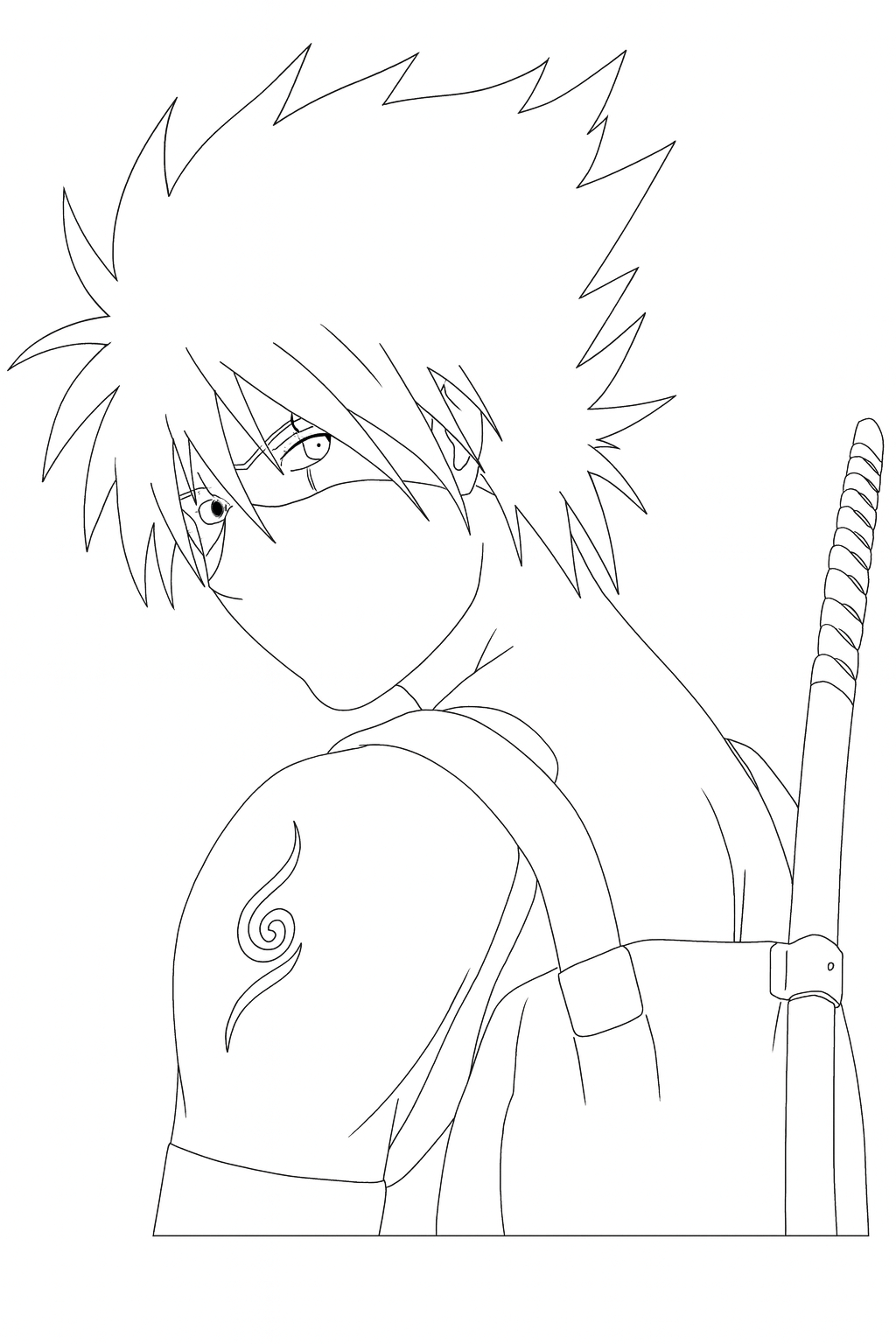naruto para colorir