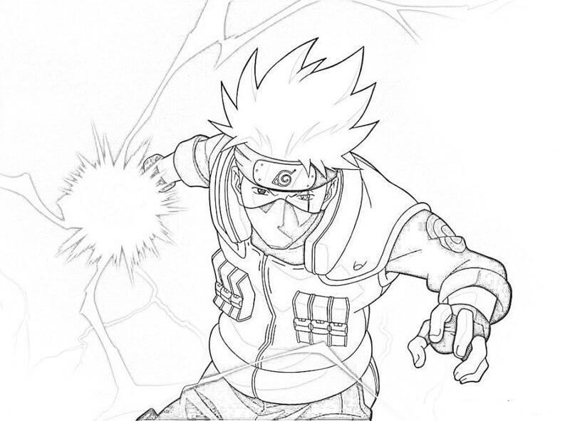 kakashi anbu para colorir