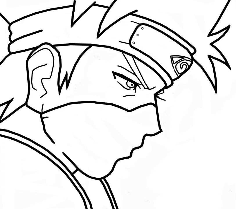 kakashi hokage para colorir