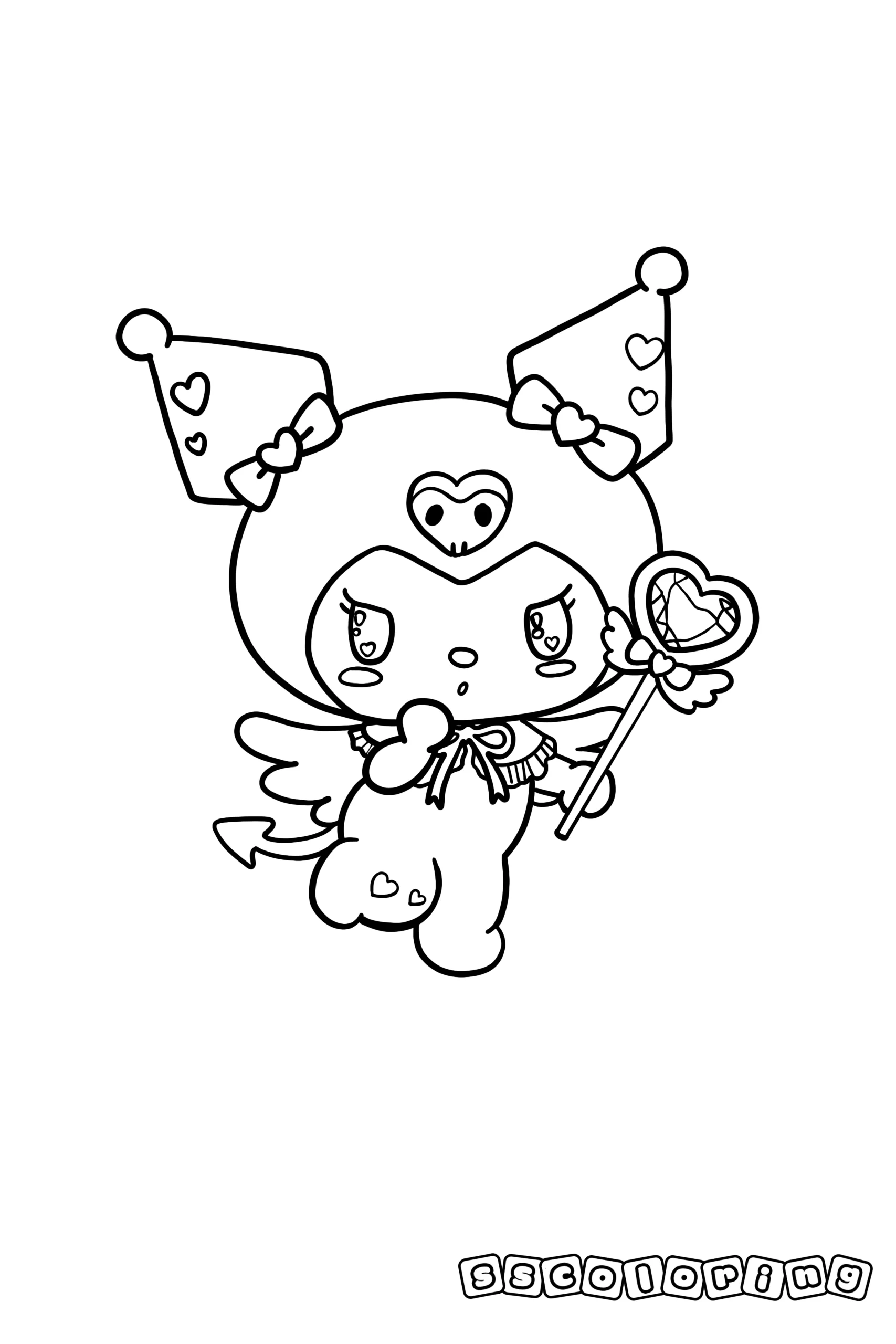 kuromi para colorir e imprimir