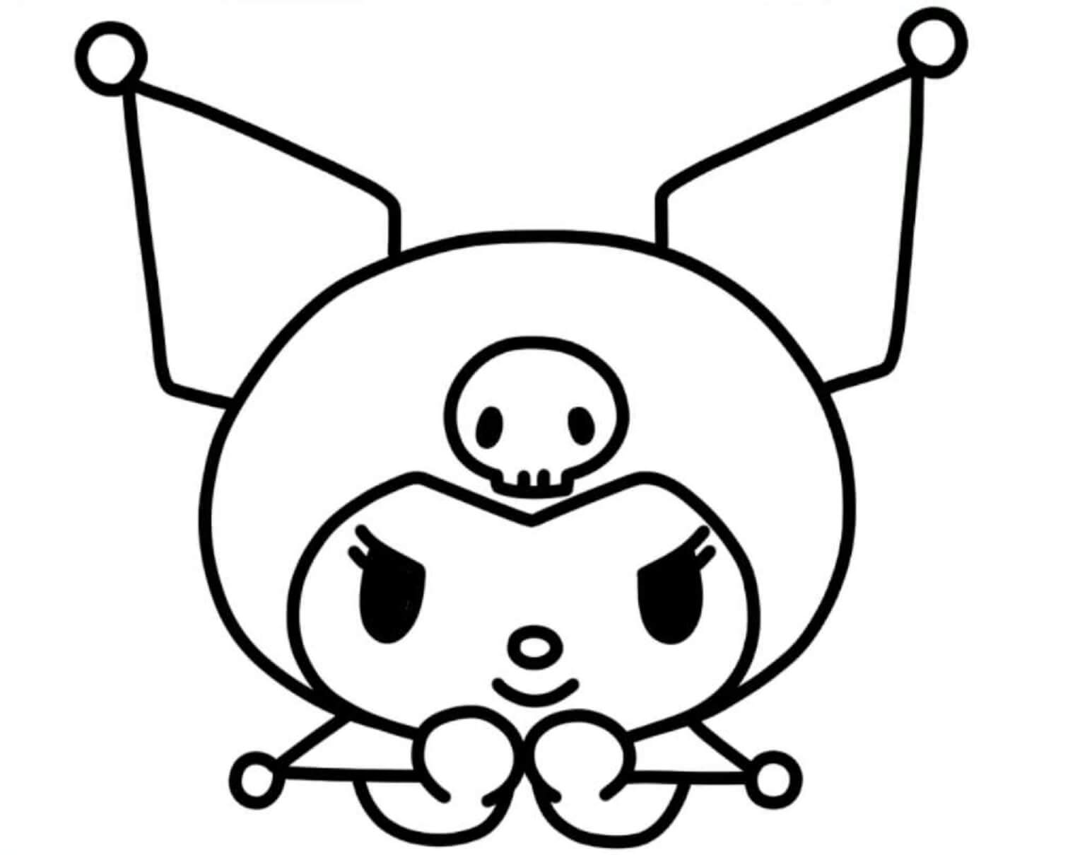 desenho da kuromi facil