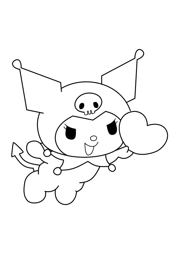 kuromi e my melody para colorir