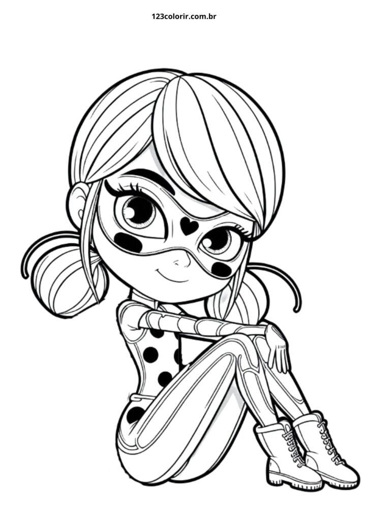 desenho ladybug para pintar