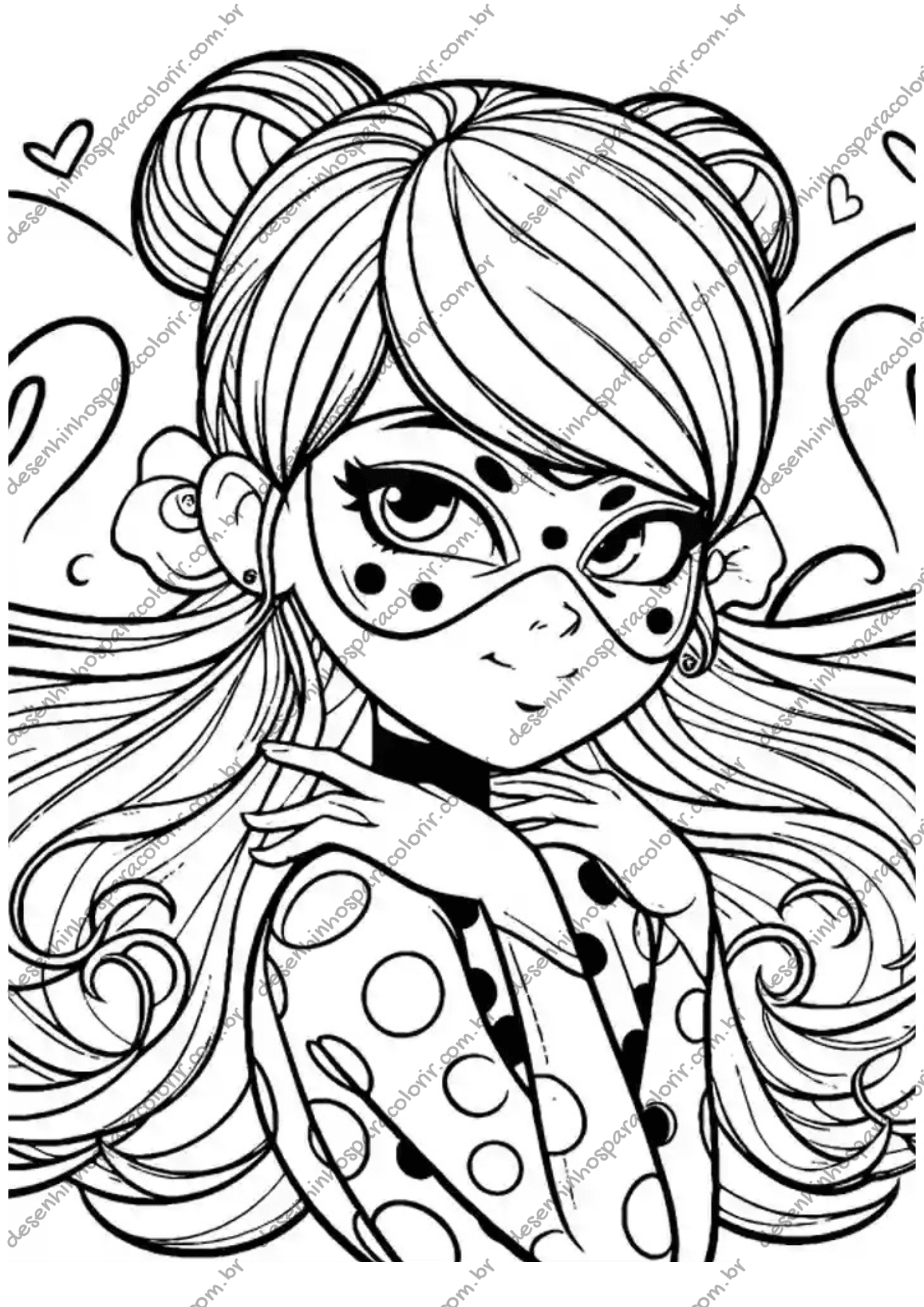 marinette para colorir