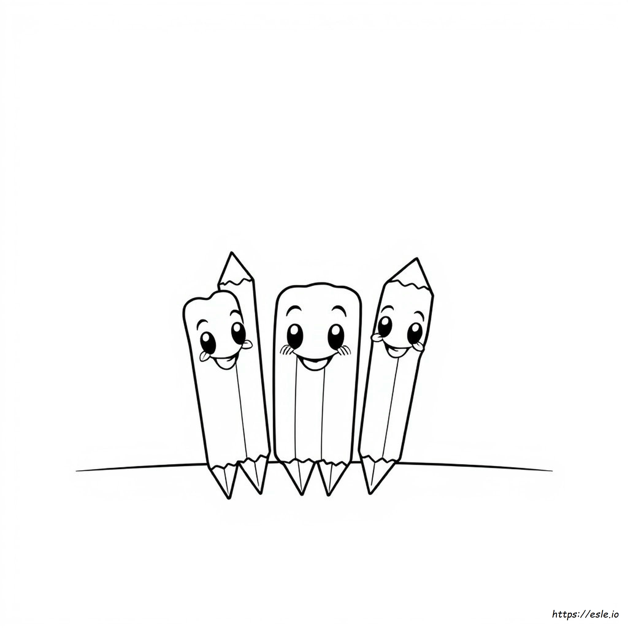 vetores de lápis para colorir