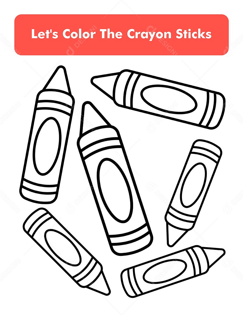 clipart de lápis para colorir