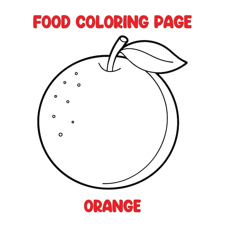 pintura de laranja para crianças
