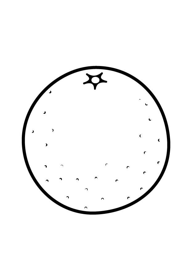 desenho de laranja para pintar