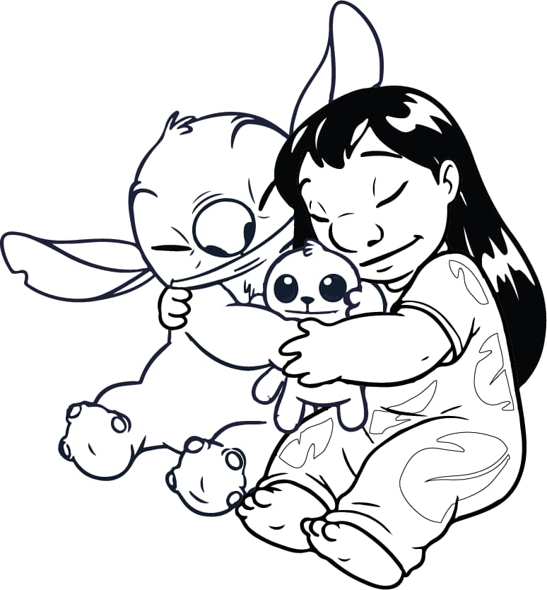 angel stitch para colorir