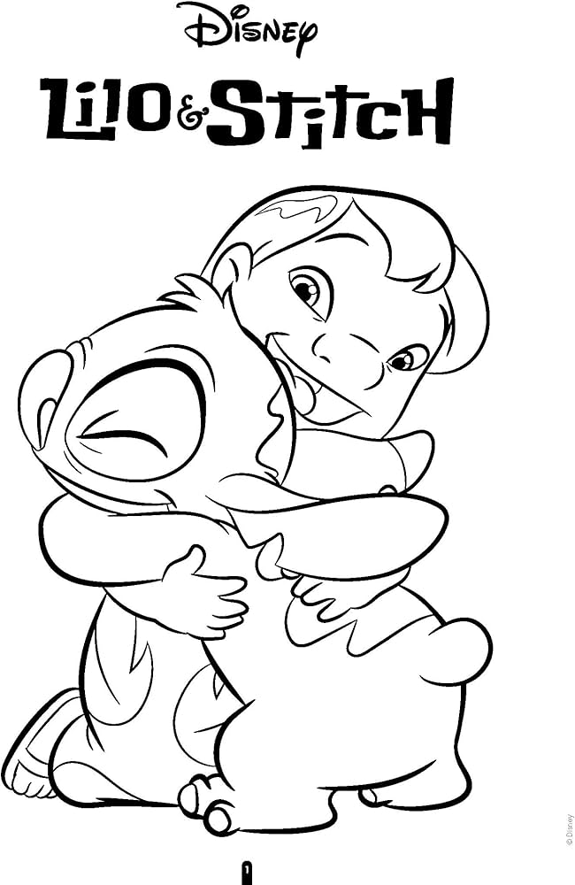 desenho do Stitch para colorir