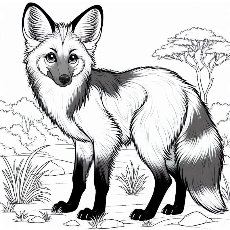 desenho de animal do cerrado para colorir