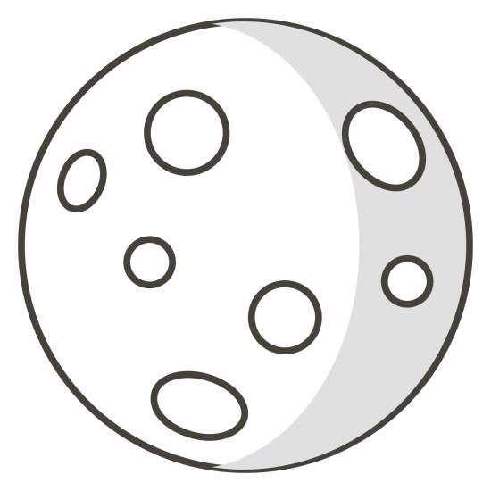 desenho lua para crianças