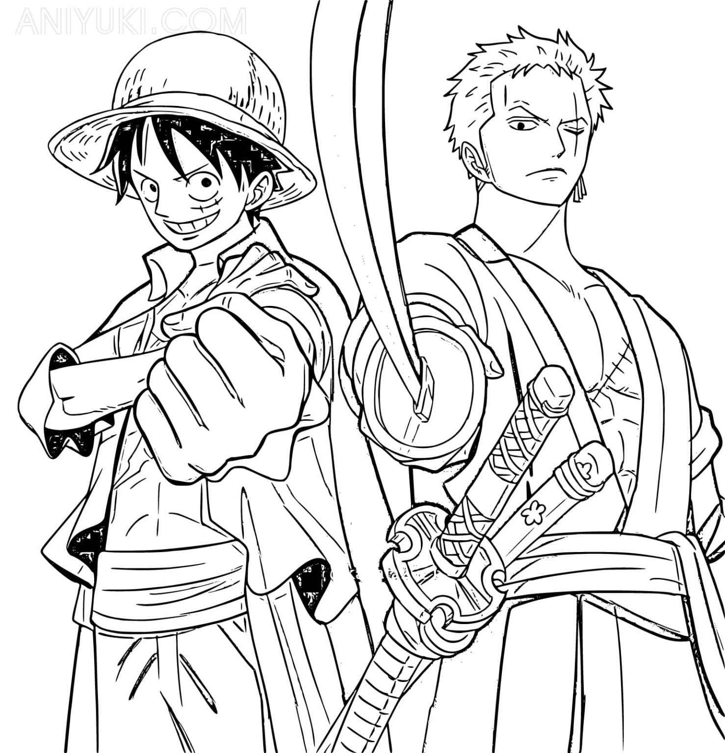 desenho do luffy para pintar