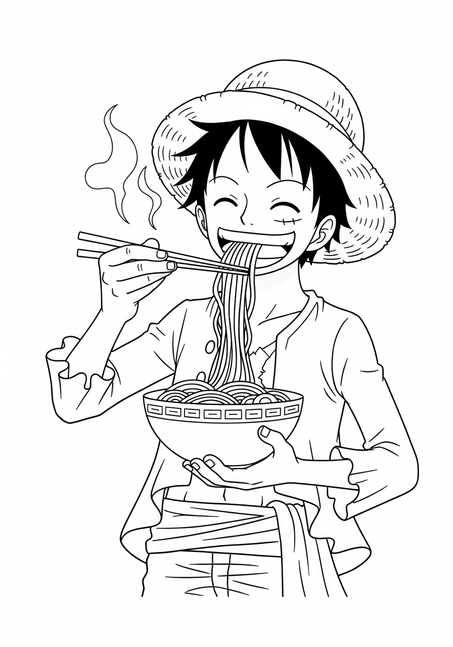 personagens de one piece para colorir