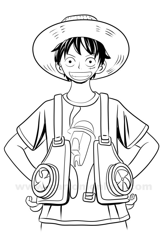desenho do sanji para colorir