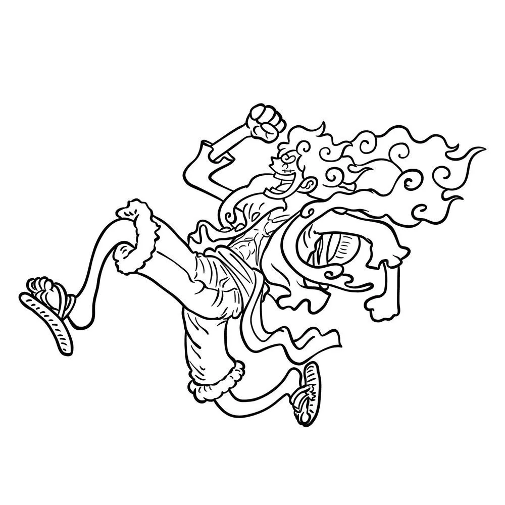 desenho do luffy para pintar