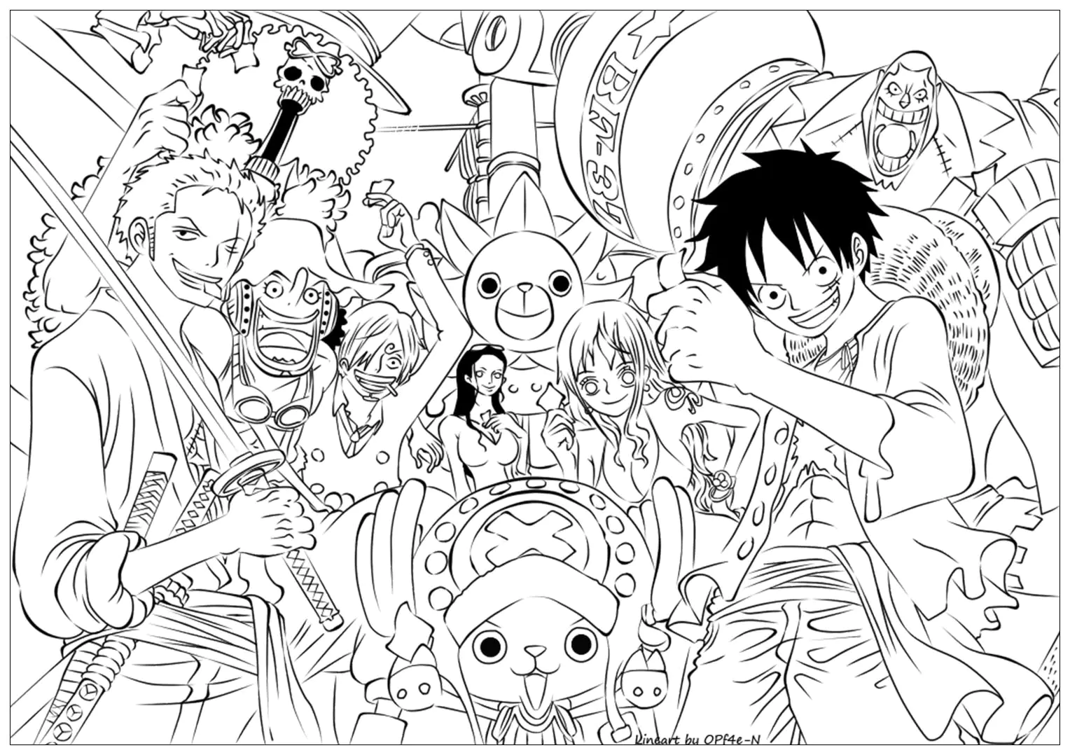 desenho do zoro para colorir