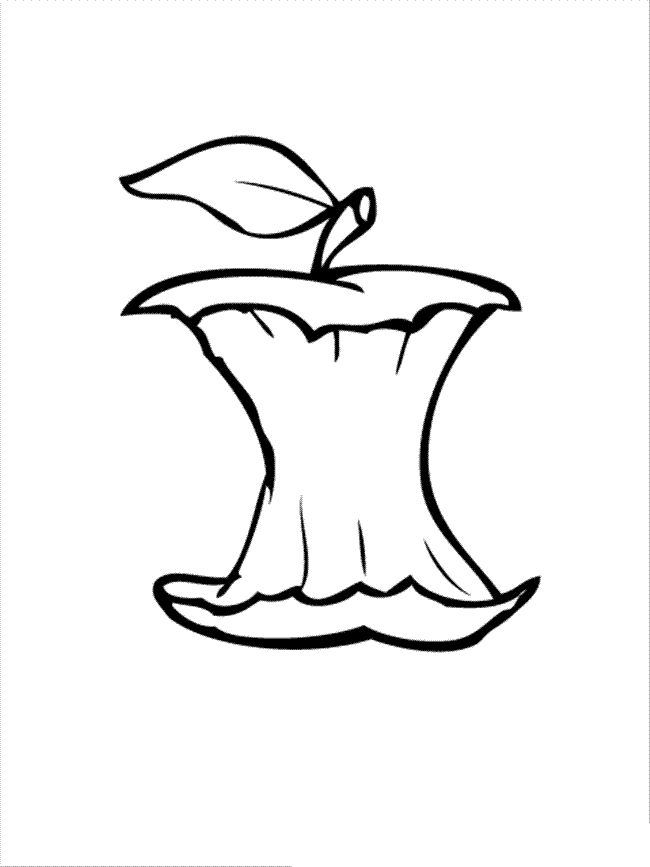 desenho de maçã para imprimir