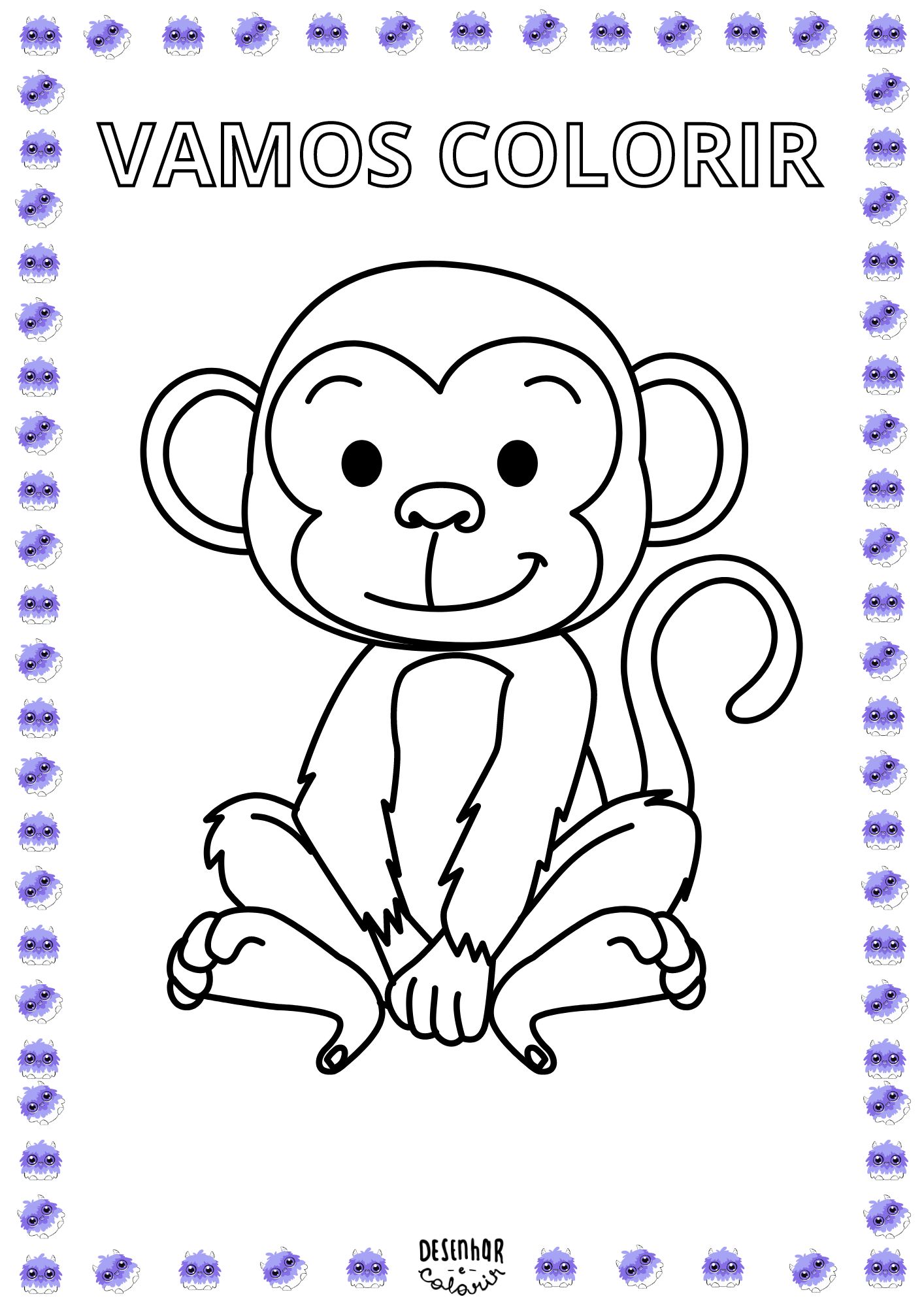 pintar macaco online