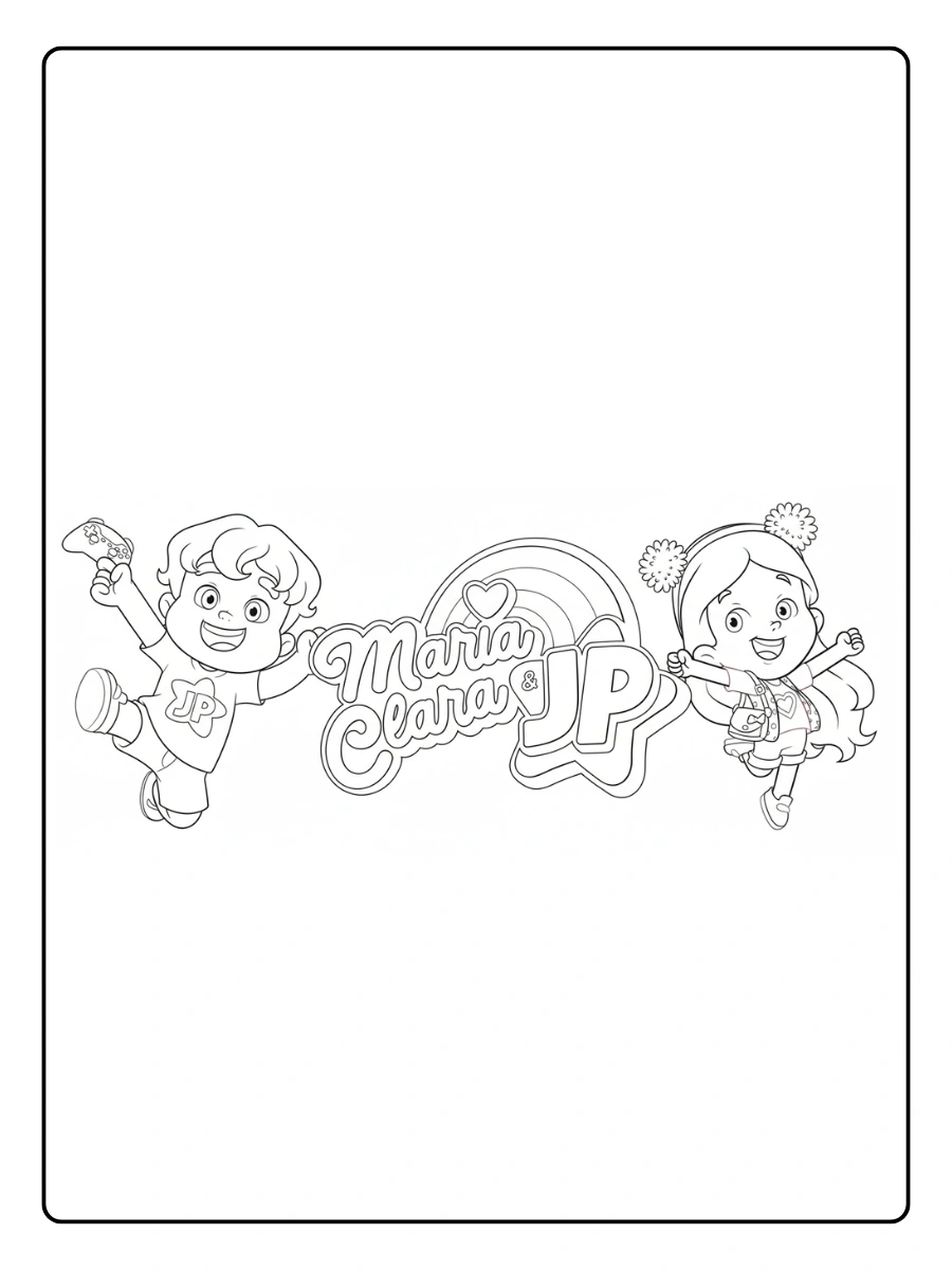livros de colorir Maria Clara e JP