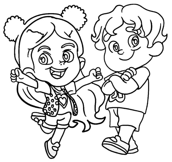 desenhos educativos Maria Clara e JP