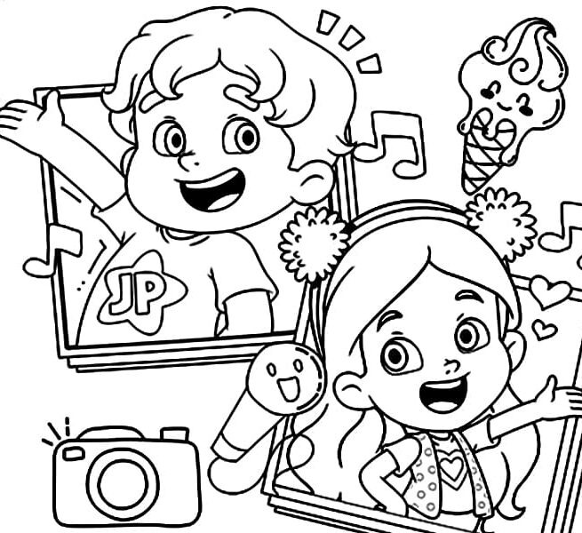 desenhos da Maria Clara e JP para imprimir