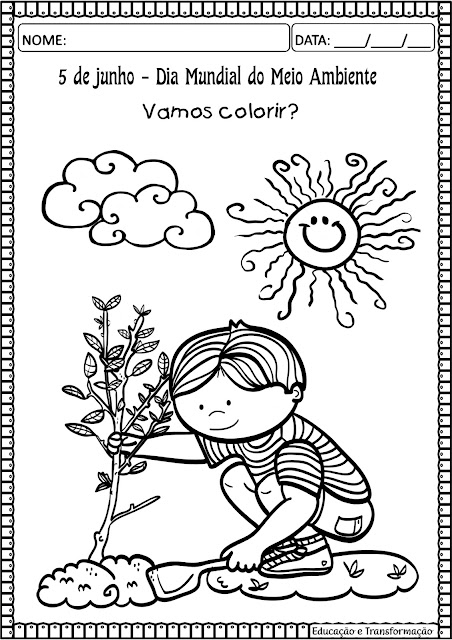 desenhos para colorir sobre a importância da água