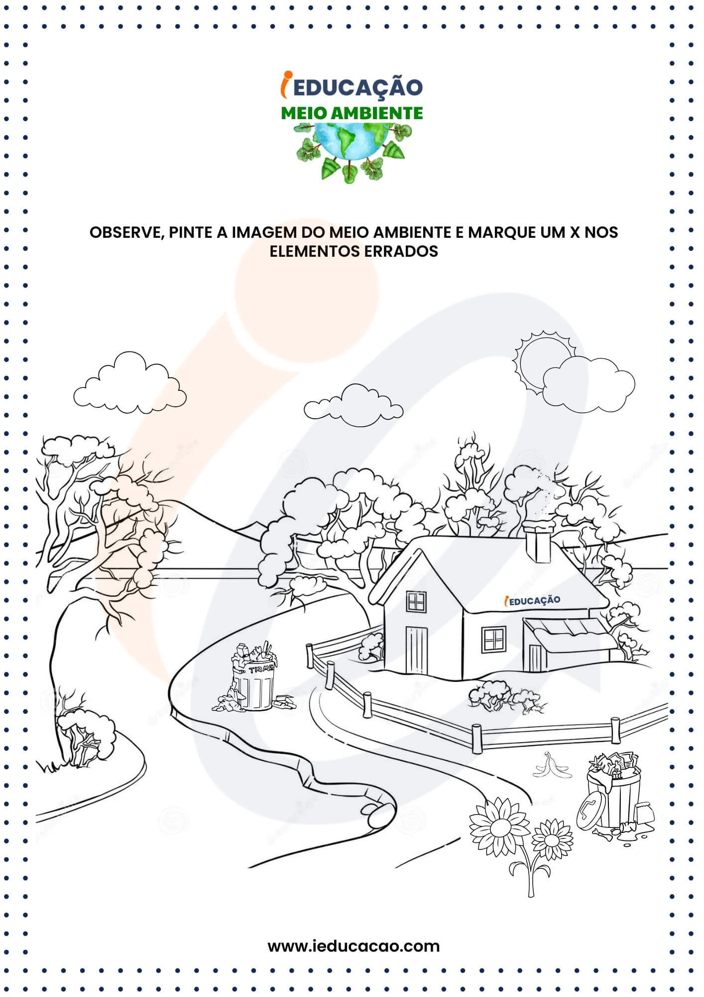 desenhos para colorir sobre energia renovável